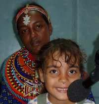 Kenyan mother with mixed-race child
